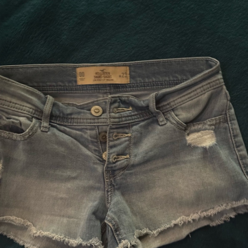 Hollister Blue Short-Shorts button fly